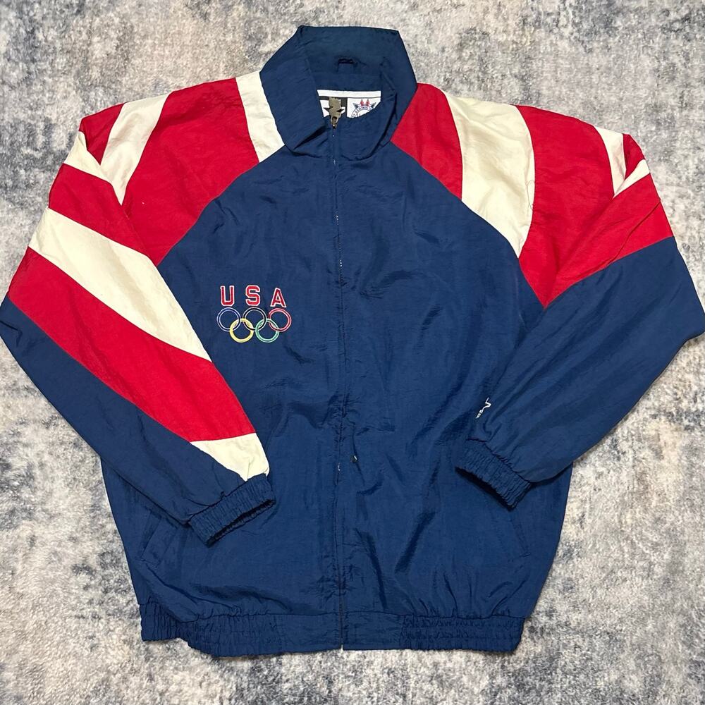 1996 Atlanta Olympic Starter Jacket Bugs Bunny Embroidered XL Vintage